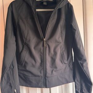 Women's Marmot Black Hooded Jacket-Size Medium